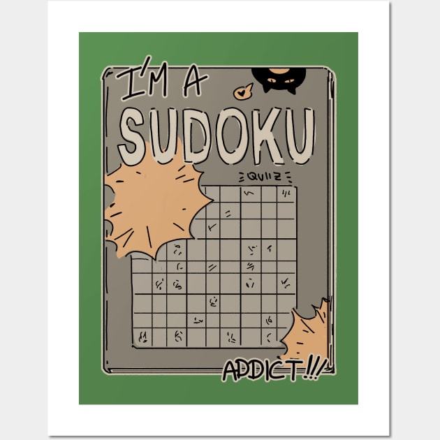 Sudoku addict Wall Art by reysaurus